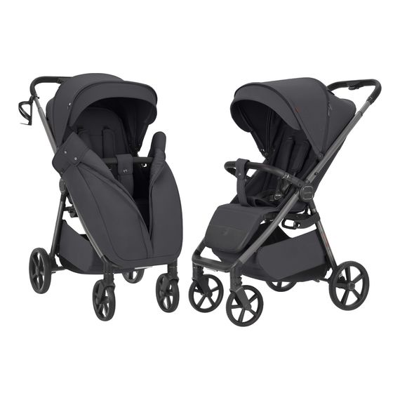 Carrello Bravo Carbon lehký sportovní kočárek s karbonovým rámem, Rodzaj wózka: spacerowy, Kolor materiału: Liberty Grey, 5 zdjęcie