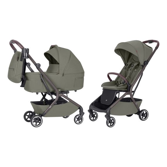 Carrello Magia kompaktní kočárek 2v1, Rodzaj wózka: głęboko-spacerowy, Kolor materiału: Malted Green, 28 zdjęcie