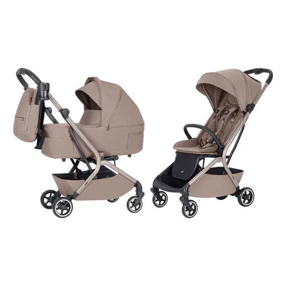 Carrello Magia kompaktní kočárek 2v1, Rodzaj wózka: głęboko-spacerowy, Kolor materiału: Spice Beige, 5 zdjęcie