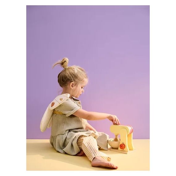 Kids Concept Wooden Stand Mixer Yellow Kids Hub Collection, Kolor: Żółty, image , 4 image
