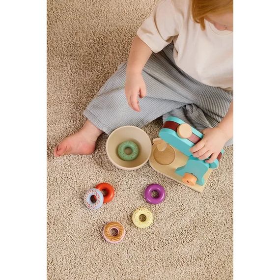 Kids Concept dřevěný stojanový mixér Kids Hub modrý, Kolor: Niebieski, 6 zdjęcie