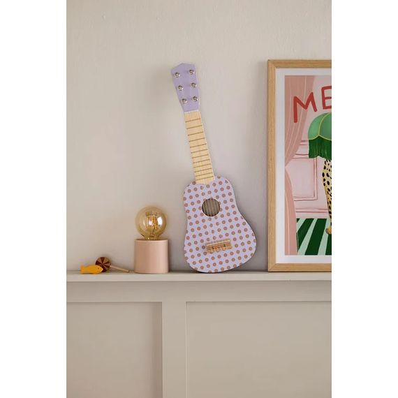 Kids Concept Wooden Guitar Dot Lilac, Kolor: Dot-Lilac, image , 6 image