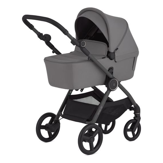 Anex IQ Basic kočárek 3v1 s korbou, sportovním sedátkem a buggy – transformace bez klíčku, Kolekcja: Basic, Kolor materiału: Lune, 30 zdjęcie
