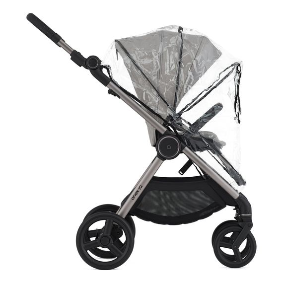 Anex IQ kočárek 3v1 s korbou, sportovním sedátkem a buggy – prémiová transformace 6v1, Kolekcja: Premium, Kolor materiału: Silve, 34 zdjęcie