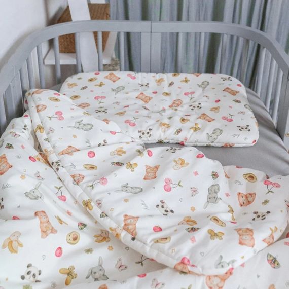 Waldin bambusová dětská přikrývka 135x100 Candy Cute White, Rozmiar: 135x100, Kolor: White, 4 zdjęcie