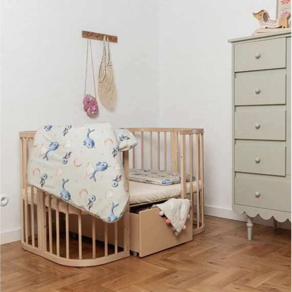 Waldin Bamboo Children's Blanket 120x90 cm Whales Olive, Rozmiar: 120x90, Kolor: Olive, image , 8 image