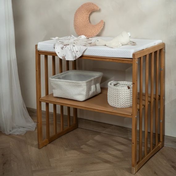 Waldin postýlka 7v1 s matrací Vintage, Rodzaj: kwadratowe, Kolor: Vintage, 8 zdjęcie