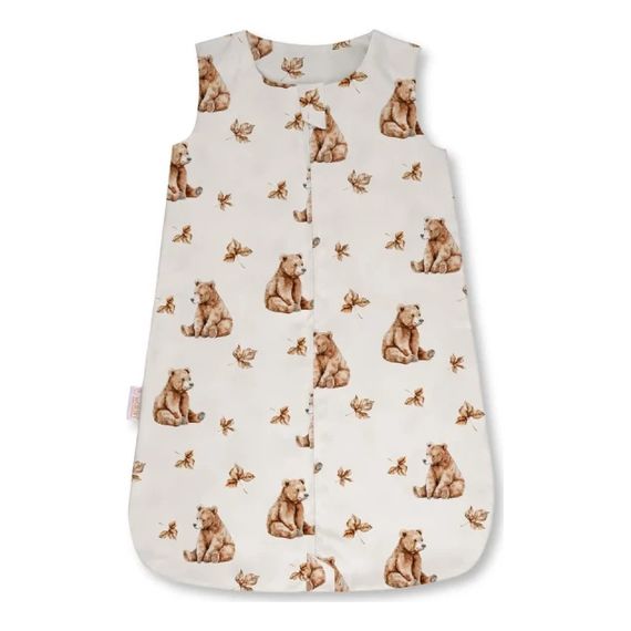 Waldin bambusowy śpiworek dla niemowlaka 0.5 tog 0-6 m. Niedźwiadki Beige, Rozmiar: 0-6m, Rodzaj: 0.5 tog, Kolor: Light beige