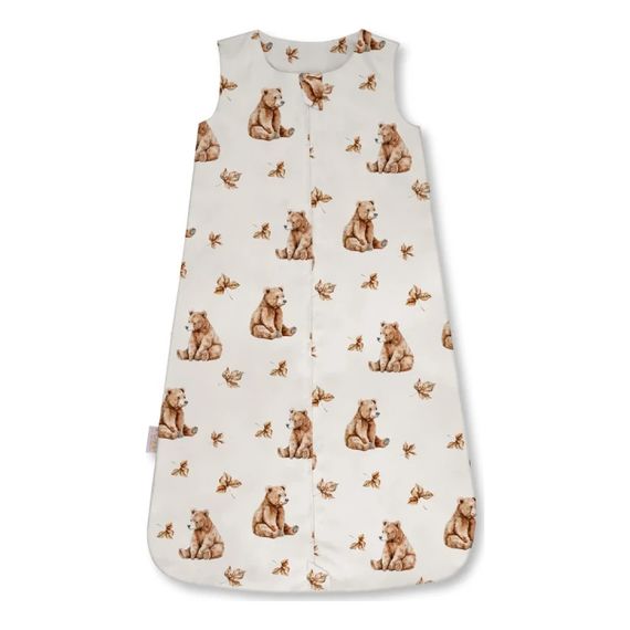 Waldin Bamboo Baby Sleeping Bag 0.5 TOG 6-18 Months Teddy Bears Beige, Rozmiar: 6-18m, Rodzaj: 0.5 tog, Kolor: Beige, image 