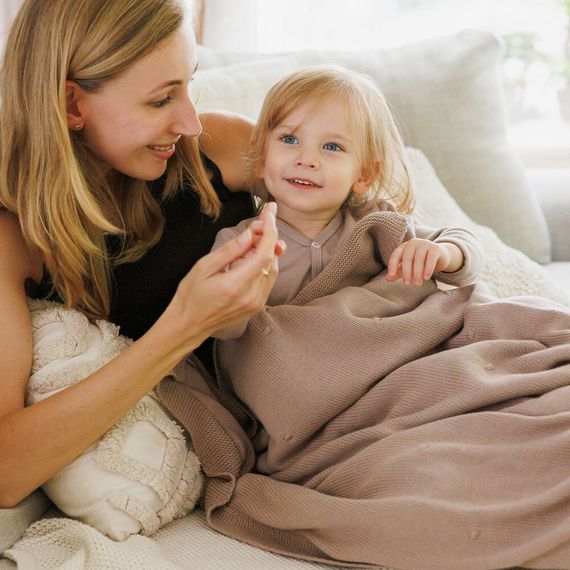 BabyOno kocyk bawełniany z flanelowym podszyciem ciemny beż, Kolor: Ciemny Beż, 10 zdjęcie