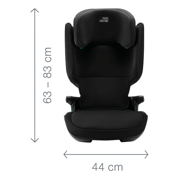 Britax Romer Kidfix M i-Size - autosedačka pro starší děti (100-150 cm | 15-36 kg | 3,5-12 let), Kolor: Classic - Space Black, 8 zdjęcie