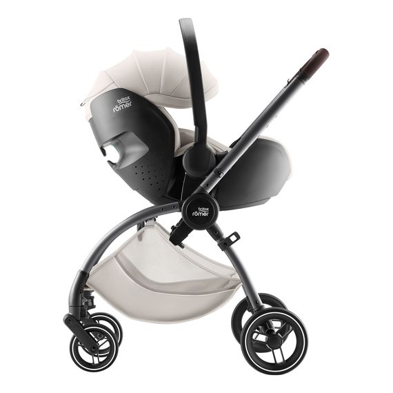 Britax Romer Rio - kočárek 2v1 hluboký a sportovní, Rodzaj wózka: głęboko-spacerowy, Kolor materiału: Lux - Soft Taupe, 8 zdjęcie