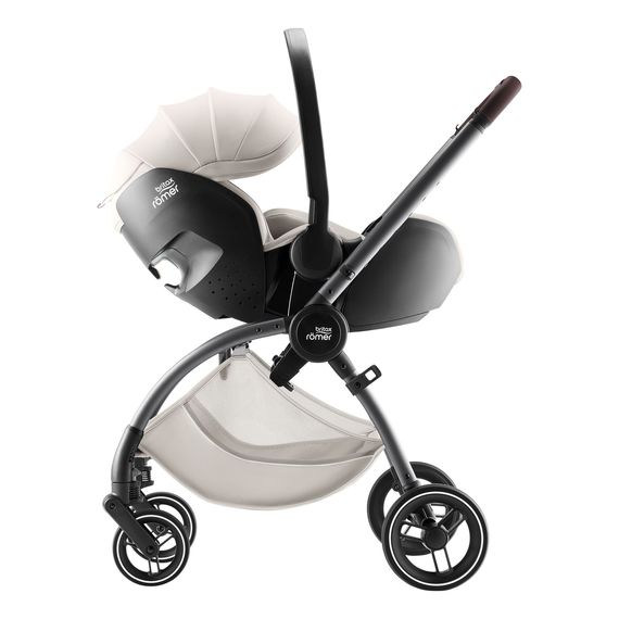 Britax Romer Rio - kočárek 2v1 hluboký a sportovní, Rodzaj wózka: głęboko-spacerowy, Kolor materiału: Lux - Soft Taupe, 9 zdjęcie