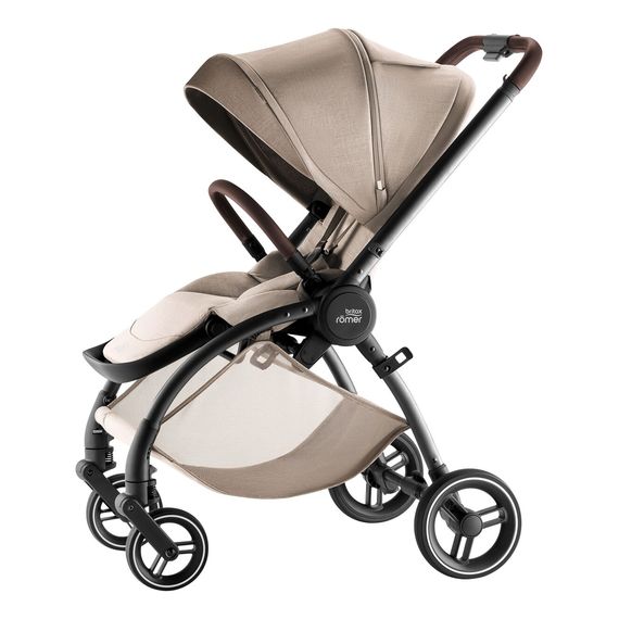 Britax Romer Rio - kočárek 2v1 hluboký a sportovní, Rodzaj wózka: głęboko-spacerowy, Kolor materiału: Style - Teak, 6 zdjęcie