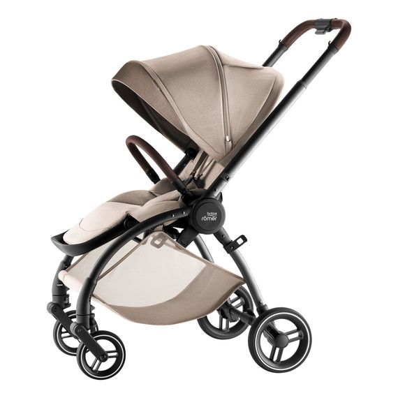 Britax Romer Rio - kočárek 2v1 hluboký a sportovní, Rodzaj wózka: głęboko-spacerowy, Kolor materiału: Style - Teak, 7 zdjęcie