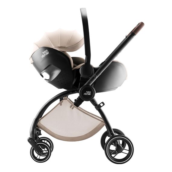 Britax Romer Rio - kočárek 2v1 hluboký a sportovní, Rodzaj wózka: głęboko-spacerowy, Kolor materiału: Style - Teak, 57 zdjęcie