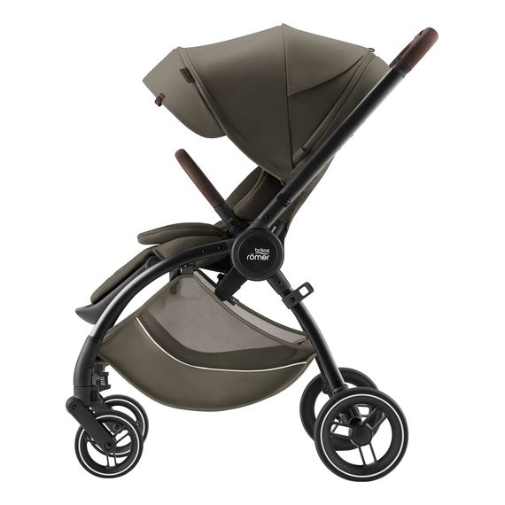 Britax Romer Rio - kočárek 2v1 hluboký a sportovní, Rodzaj wózka: głęboko-spacerowy, Kolor materiału: Lux - Urban Olive, 14 zdjęcie