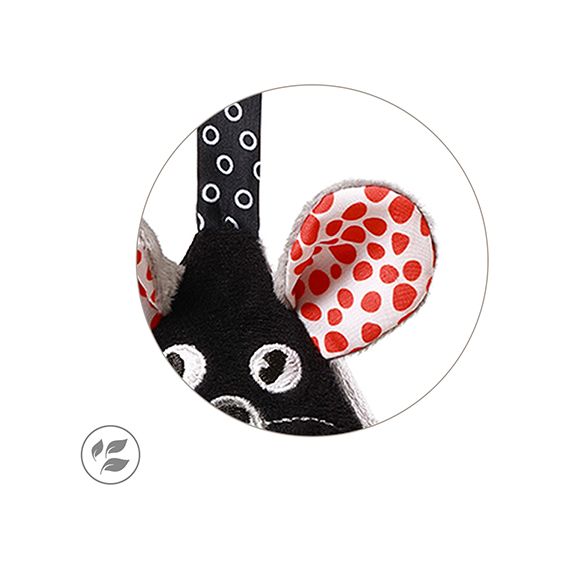 Babyono kontrastowa zawieszka do wózka Mouse, 4 zdjęcie
