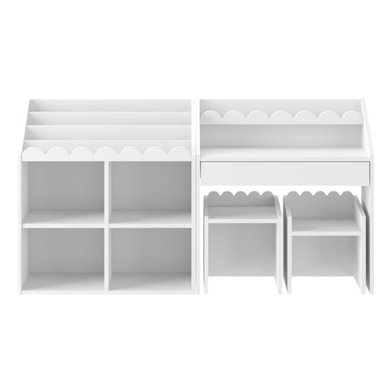 Bellamy Book Nook psací stůl Montessori Snow, Kolor: Snow, 8 zdjęcie