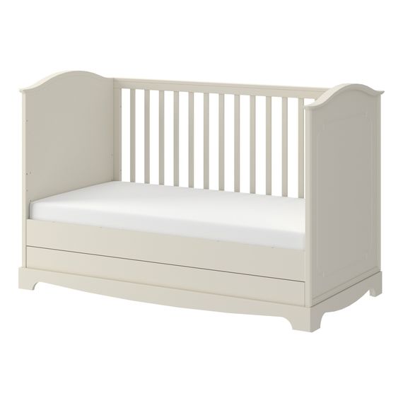 Bellamy Royal postýlka 140x70 se zásuvkou Latte, Kolor: Latte, 3 zdjęcie