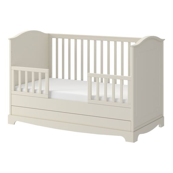 Bellamy Royal postýlka 140x70 se zásuvkou Latte, Kolor: Latte, 4 zdjęcie