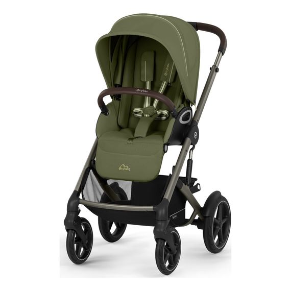 Cybex Talos S Lux 3 - kočárek 2v1 s hlubokou korbou, Rodzaj wózka: głęboko-spacerowy, Kolor materiału: Moss Green, 5 zdjęcie