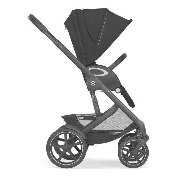 Cybex Talos S Lux 3 - sportovní kočárek, Rodzaj wózka: spacerowy, Kolor materiału: Moon Black, 7 zdjęcie