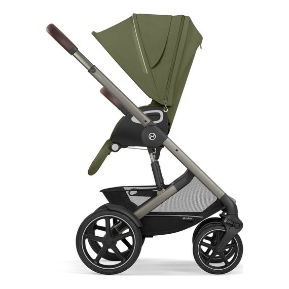 Cybex Talos S Lux 3 - sportovní kočárek, Rodzaj wózka: spacerowy, Kolor materiału: Moss Green, 8 zdjęcie