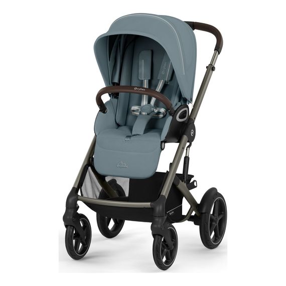 Cybex Talos S Lux 3 - sportovní kočárek, Rodzaj wózka: spacerowy, Kolor materiału: Stormy Blue, 5 zdjęcie