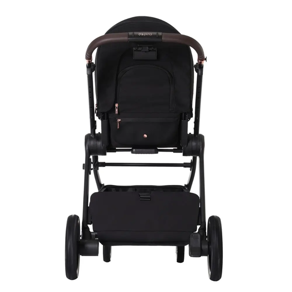 Espiro Only kočárek 2v1 kombinovaný s hlubokou korbou a sportovní sedačkou, Rodzaj wózka: głęboko-spacerowy, Kolor materiału: 510 Stylish Black, 11 zdjęcie