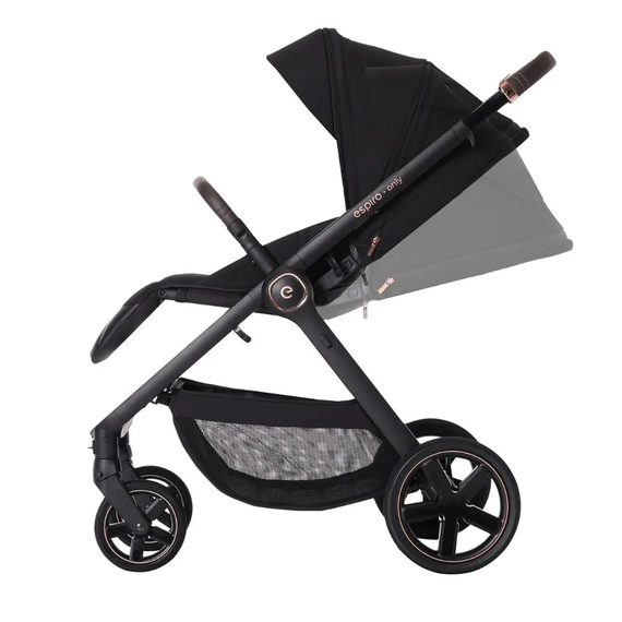 Espiro Only Way sportovní kočárek, Rodzaj wózka: spacerowy, Kolor materiału: 510 Stylish Black, 11 zdjęcie