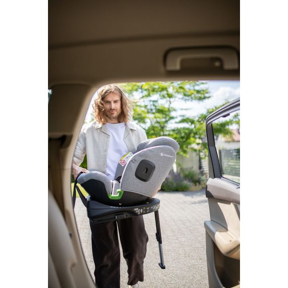 Avionaut Stardust Airflow - otočná autosedačka pro batolata (61 - 150 cm | 9 - 20 kg | 3 měsíce - 12 let), Kolor: Grey, 9 zdjęcie
