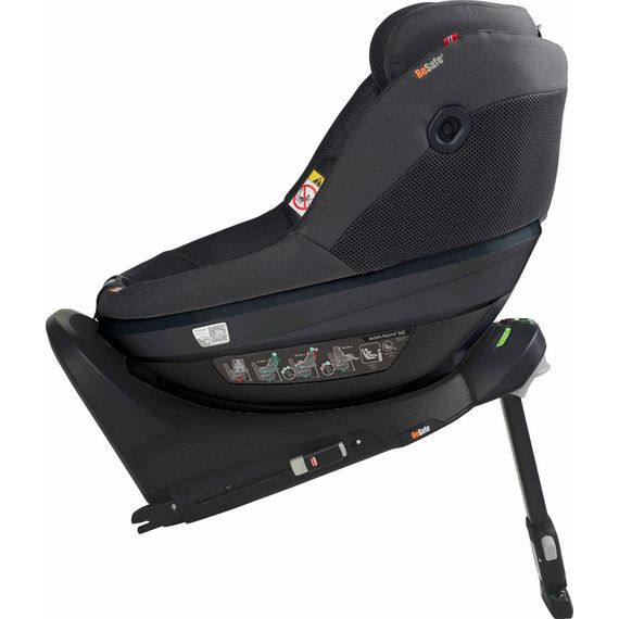 BeSafe Beyond² 360 z bazą Beyond -  obrotowy fotelik samochodowy dla maluchów (61 - 125 cm | 9 - 22 kg | 6 miesięcy - 6 lat), Baza: Beyond Base, Kolor: Anthracite Mesh, 8 zdjęcie