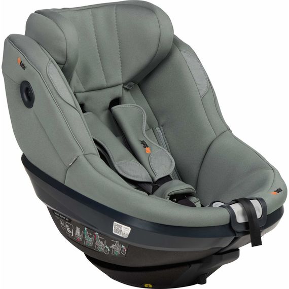 BeSafe Beyond² 360 z bazą Beyond -  obrotowy fotelik samochodowy dla maluchów (61 - 125 cm | 9 - 22 kg | 6 miesięcy - 6 lat), Baza: Beyond Base, Kolor: Meadow Green SoftBreeze, 13 zdjęcie