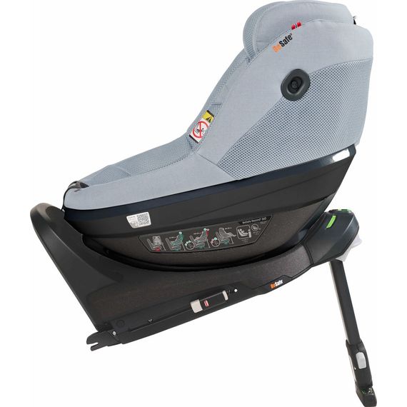 BeSafe Beyond² 360 se základnou Beyond - otočná autosedačka pro batolata (61-125 cm | 9-22 kg | 6 měsíců - 6 let), Baza: Beyond Base, Kolor: Peak Mesh, 8 zdjęcie