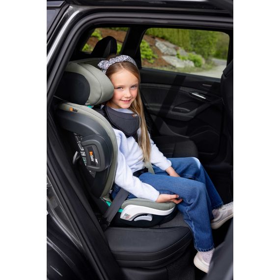 BeSafe iZi Flex FIX 2 – autosedačka pro starší děti (100–150 cm | 15–36 kg | 3,5–12 let), Kolor: Meadow Green SoftBreeze, 12 zdjęcie