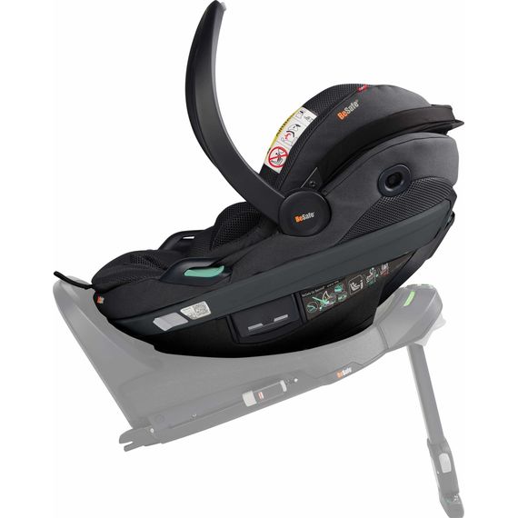 BeSafe Go Beyond² - autosedačka pro miminka s ležící polohou (40-87 cm | 0-13 kg | 0-18 měsíců), Baza: bez bazy, Kolor: Anthracite Mesh, 10 zdjęcie