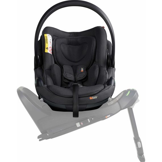 BeSafe Go Beyond² - autosedačka pro miminka s ležící polohou (40-87 cm | 0-13 kg | 0-18 měsíců), Baza: bez bazy, Kolor: Anthracite Mesh, 11 zdjęcie