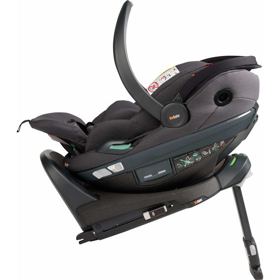 BeSafe Go Beyond² - autosedačka pro miminka s ležící polohou (40-87 cm | 0-13 kg | 0-18 měsíců), Baza: bez bazy, Kolor: Dark Grey Melange, 13 zdjęcie
