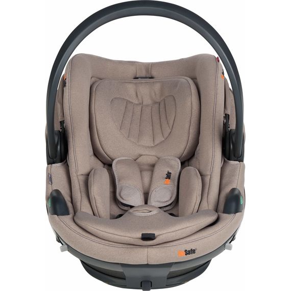 BeSafe Go Beyond² - autosedačka pro miminka s ležící polohou (40-87 cm | 0-13 kg | 0-18 měsíců), Baza: bez bazy, Kolor: Dark Sand SoftBreeze, 7 zdjęcie