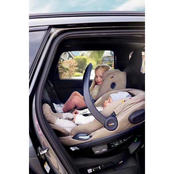 BeSafe Go Beyond² - autosedačka pro miminka s ležící polohou (40-87 cm | 0-13 kg | 0-18 měsíců), Baza: bez bazy, Kolor: Dark Sand SoftBreeze, 10 zdjęcie