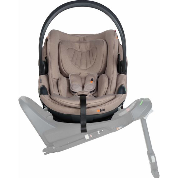 BeSafe Go Beyond² - autosedačka pro miminka s ležící polohou (40-87 cm | 0-13 kg | 0-18 měsíců), Baza: bez bazy, Kolor: Dark Sand SoftBreeze, 12 zdjęcie