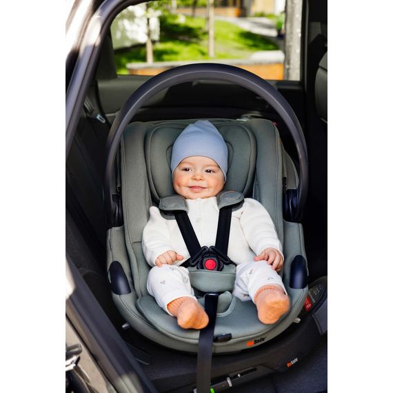 BeSafe Go Beyond² - autosedačka pro miminka s ležící polohou (40-87 cm | 0-13 kg | 0-18 měsíců), Baza: bez bazy, Kolor: Meadow Green SoftBreeze, 9 zdjęcie