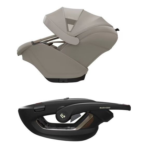 Maxi-Cosi Coral Slide Pro with Slide Pro Base - Infant Car Seat (40-87 cm | 0-13 kg | Birth to 2 Years), Baza: Slide Pro, Kolor: Sapphire Sand, image , 13 image