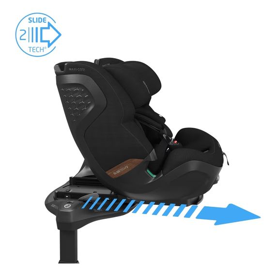 Maxi-Cosi Pearl XL Slide Pro s bazi Slide Pro - autosedacka s bazi (61–150 cm | 9–36 kg | 3 mesice–12 let), Baza: Slide Pro, Kolor: Authentic Black, 6 zdjęcie