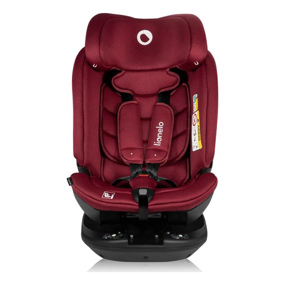 Lionelo Bastiaan RWF i-Size - fotelik samochodowy dla maluchów (40 - 150 cm | 0 - 36 kg | 0 - 12 lat), Kolor: Red Burgundy, 4 zdjęcie