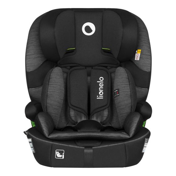 Lionelo Billy i-Size - autosedačka pro batolata (76 - 150 cm | 9 - 36 kg | 15 m - 12 let), Kolor: Black Grey, 5 zdjęcie