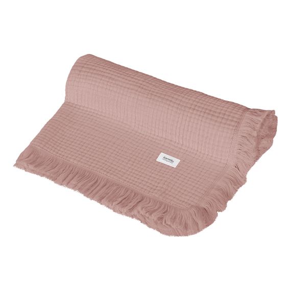 Lionelo Muslin Blanket mušlínová deka Dusty Pink, Kolor: Dusty pink, 4 zdjęcie