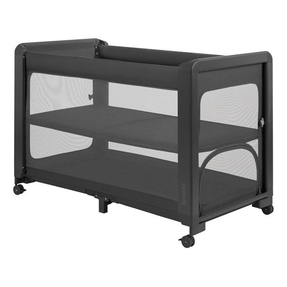 Lionelo Patty łóżeczko turystyczne z dostawką Grey Graphite