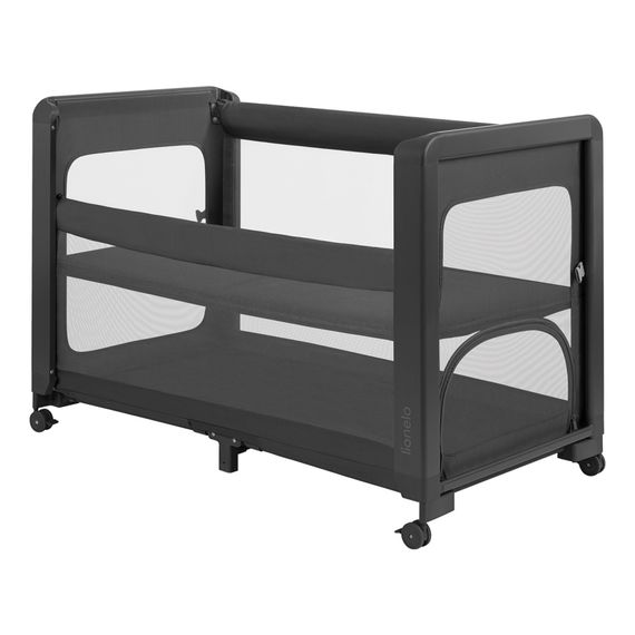 Lionelo Patty łóżeczko turystyczne z dostawką Grey Graphite, 2 zdjęcie